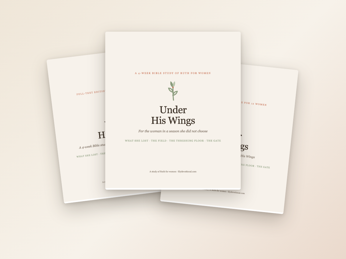 Under His Wings: study PDF, full-text edition, and leader kit covers